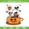 Halloween Jaq and Gus SVG, Disney Cup Tea Gus Skeleton SVG PNG