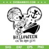 Halloween On The High Seas SVG, Disney Mouse Ears Cruise Halloween SVG PNG