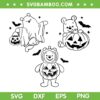 Halloween Pumpkin Ghost Pooh Bear SVG, Winnie the Poor Boo Ghost SVG PNG
