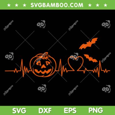 Halloween Pumpkin Heartbeat SVG, Funny Pumpkin Bat SVG PNG Halloween Pumpkin Heartbeat SVG, Funny Pumpkin Bat SVG PNG