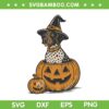Halloween Shorthaired Pointer SVG PNG, Dalmatian Dog Witch Pumpkin SVG