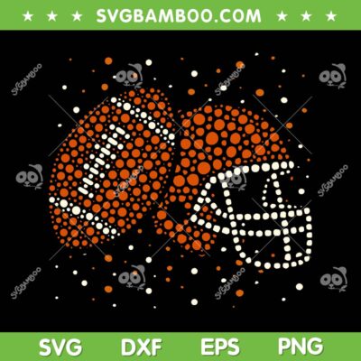 Polka Dot Rugby Ball SVG PNG, Happy Dot Day 2025 Football Lover SVG