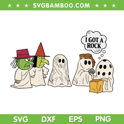 I Got A Rock Ghost Charlie Brown SVG, Halloween Charlie Brown It's the Great Pumpkin SVG PNG