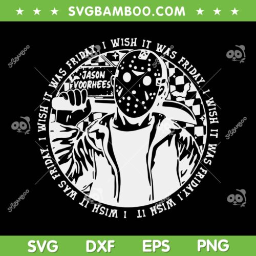 Jason Voorhees Retro SVG, Halloween Horror Character Jason SVG PNG