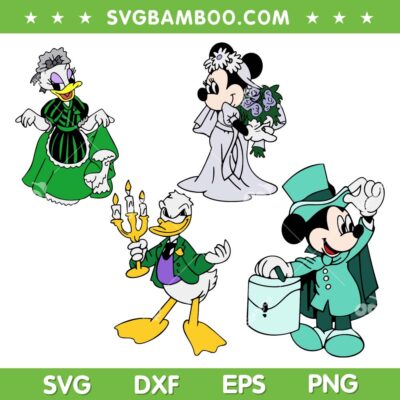 Mickey And Friends Haunted House SVG Bundle, Disney Mouse Horror Movie Characters SVG Bundle