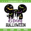 Mickey Ear Halloween SVG, Disney Mouse Ear Bat Spooky Season SVG PNG