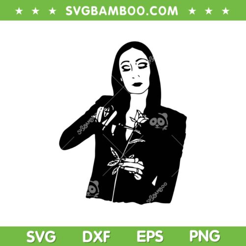 Morticia Addams Silhouette SVG, Wednesday Movie 2025 SVG PNG