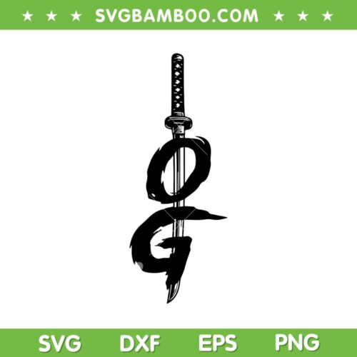 OG Sword SVG PNG, Japanese Sword SVG