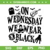 On Wednesday We Wear Black SVG, Wednesday icons Collage SVG PNG On Wednesday We Wear Black SVG, Wednesday icons Collage SVG PNG