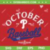 Phillies October Baseball SVG PNG, Philadelphia Phillies Red October SVG Phillies October Baseball SVG PNG, Philadelphia Phillies Red October SVG