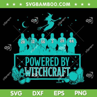 Powered by Witchcraft SVG PNG, Seattle October Baseball SVG, Seattle mariners Players Powered by Witchcraft SVG PNG, Seattle October Baseball SVG, Seattle mariners Players