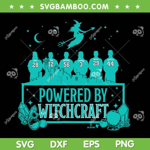 Powered by Witchcraft SVG PNG, Seattle October Baseball SVG, Seattle mariners Players