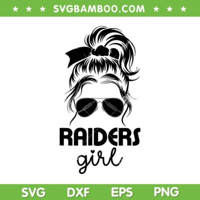 Raiders Girl Messy Bun SVG, Women Football Mom SVG PNG, Cool Mom Sunglasses Raiders Girl Messy Bun SVG, Women Football Mom SVG PNG, Cool Mom Sunglasses