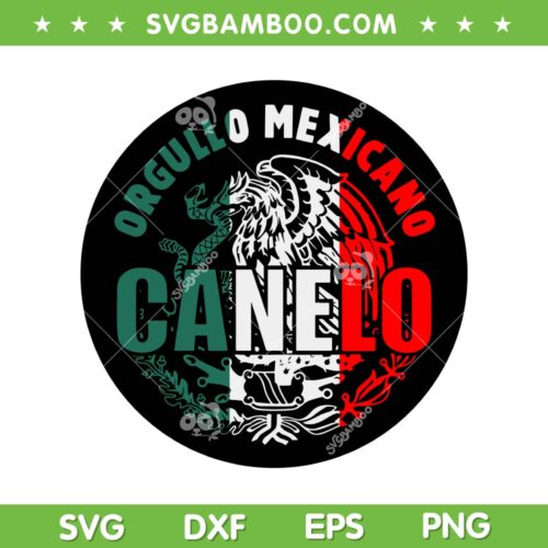 Canelo Alvarez Orgullo Mexicano SVG, Team Canelo Mexico Flag SVG PNG