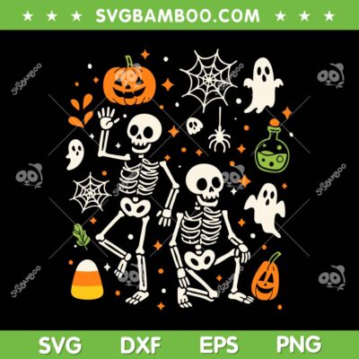 Halloween Skeleton Subtle Fuck Trump SVG, Skeleton Slightly Subtle FDT SVG PNG