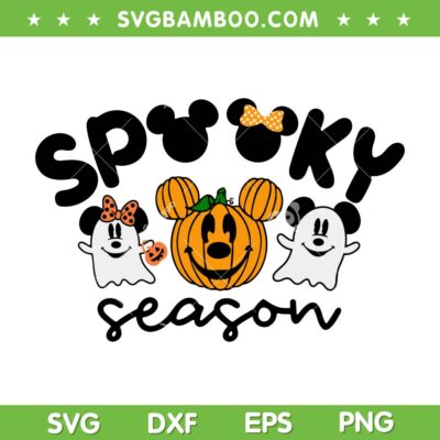 Spooky Season Mickey Head SVG, Mickey Boo Halloween SVG PNG Spooky Season Mickey Head SVG, Mickey Boo Halloween SVG PNG