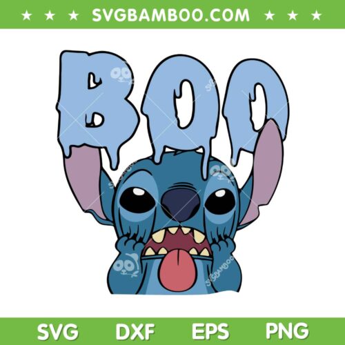 Stitch Boo Halloween 2025 SVG, Funny Stitch and Lilo Spooky Season SVG PNG