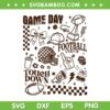 Vintage Football Vibes Game Day SVG, Retro Football icons SVG PNG