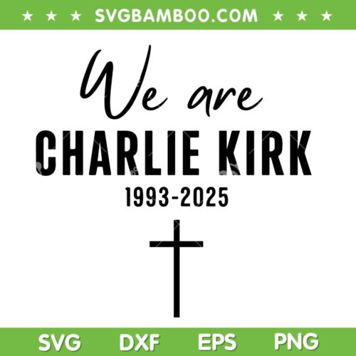 We are Charlie Kirk SVG PNG, RIP Charlie 2025 SVG