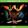 Wings of Fire Dragon Circle PNG, Fourth Wing Dragon PNG