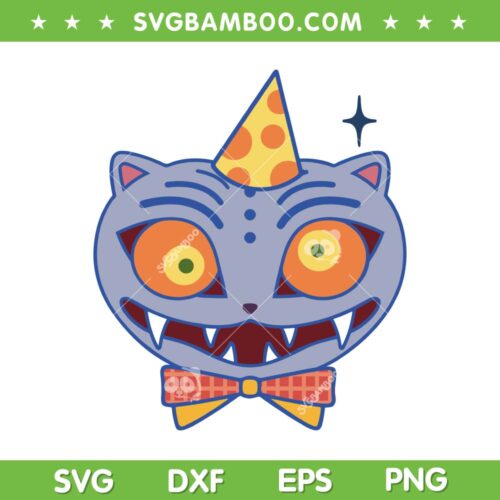 Funny Derpy Birthday SVG PNG, Kpop Demon Hunters Tiger Birthday Boy Girl SVG