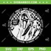 Ghostface Retro Checkered SVG PNG, Halloween Movie Characters Ghost Face SVG