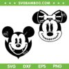 Diney Mouse Vampire Halloween SVG, Mickey Minnie Mouse Ear Vampire SVG PNG