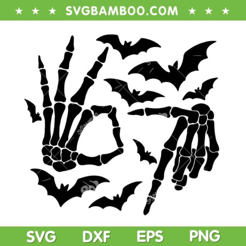 6 7 Halloween Skeleton Hand SVG, Skeleton Hand Sign Six Seven SVG PNG, 67 Meme