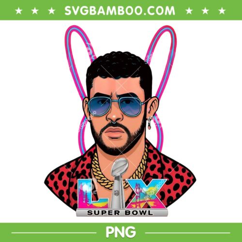 Bad Bunny Super Bowl LX PNG, Benito Halftime Show PNG
