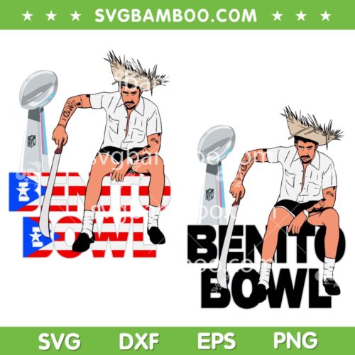 Bad Bunny Super Bowl LX 2026 SVG, Benito Halftime Show 2 Files SVG PNG
