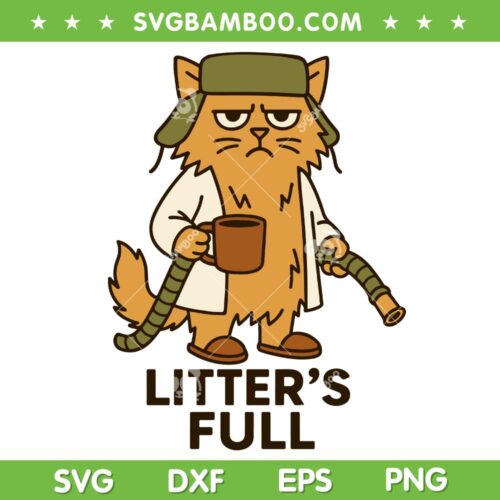 Cat Cousin Eddie Shitters Full SVG, Funny Christmas Cat Vacation Movie SVG PNG