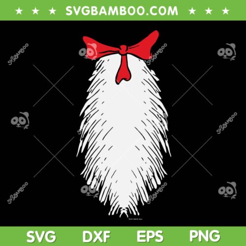 Cat in The Hat Belly SVG, Dr Seuss Cat in the Hat Halloween Costume SVG PNG