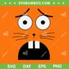 Bunny Face Creepy Carrots SVG PNG, Funny Boo JEE Halloween Costume SVG, Boojee Meme
