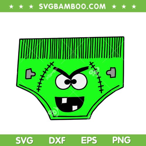 Creepy Pair of Underwear SVG, Creepy Carrots Halloween Face Costume SVG PNG