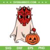 Darth Vader Ghost Halloween SVG, Darth Vader Horned Mask SVG PNG