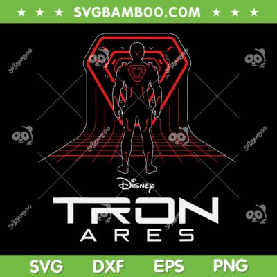 Disney TRON Ares SVG PNG, TRON Ares Digital Grid and Logo SVG