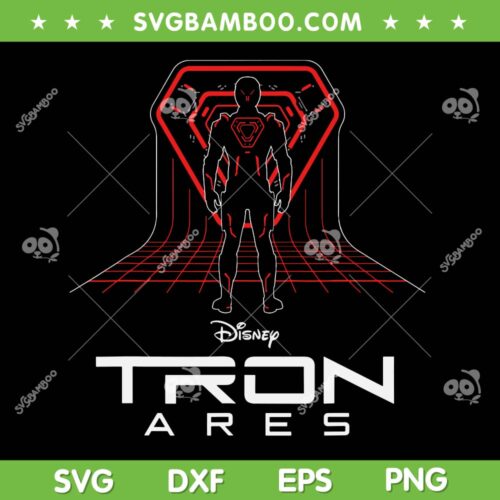 Disney TRON Ares SVG PNG, TRON Ares Digital Grid and Logo SVG