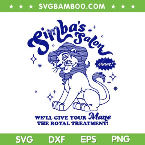 The Lion King Simbas Salon SVG, Disney Simba Lion King SVG PNG