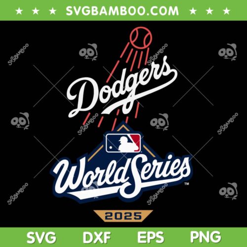 Dodgers World Series 2025 SVG PNG, Los Angeles Dodgers National League 2025 SVG