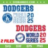 Dodgers World Series 2025 SVG, LA Dodgers Baseball Championship 2025 SVG PNG