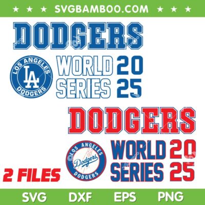 Dodgers World Series 2025 SVG, LA Dodgers Baseball Championship 2025 SVG PNG