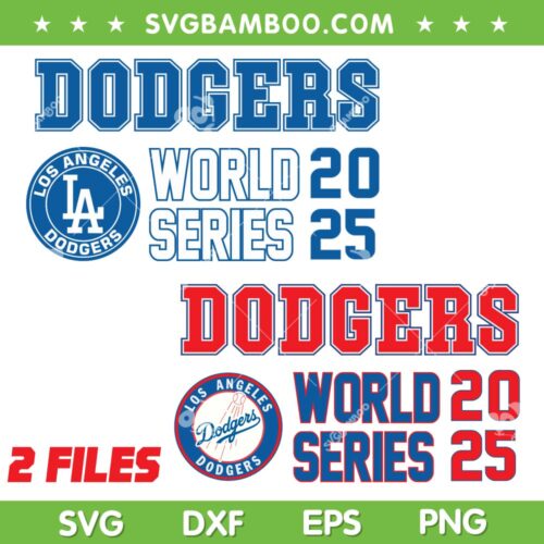 Dodgers World Series 2025 SVG, LA Dodgers Baseball Championship 2025 SVG PNG