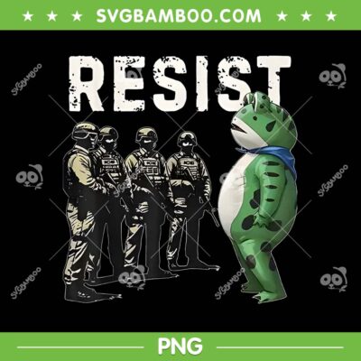Frogs Resist PNG, Portland Frog Protest 2025 PNG