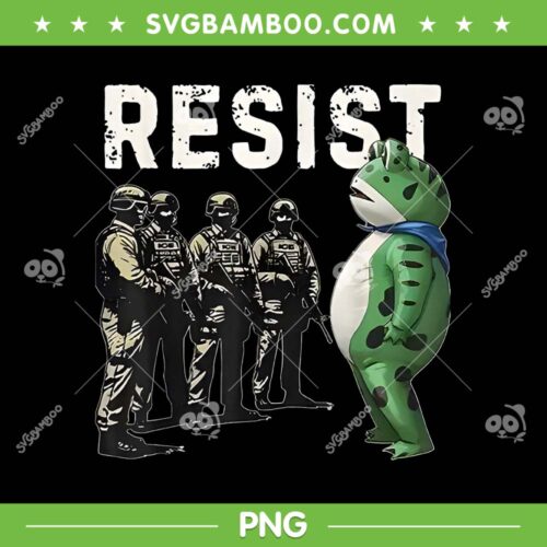 Frogs Resist PNG, Portland Frog Protest 2025 PNG