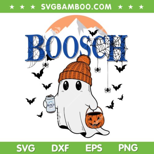 Ghost Busch Light Beer SVG PNG, Funny Boosch Ghost Halloween Beer Drinking SVG, Ghost Beer Spooky Season