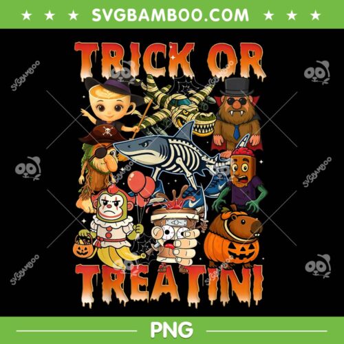 Italian Brain Rot Trick or Treat PNG, Funny Italian Brainrot Character Halloween PNG
