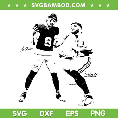 Jaxson Dart Cam Skattebo Football SVG, New York Football Jaxson Dart SVG PNG