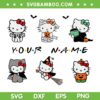Kawaii Kitty Characters Halloween SVG, Hello Kitty Halloween Costume SVG PNG Kawaii Kitty Characters Halloween SVG, Hello Kitty Halloween Costume SVG PNG