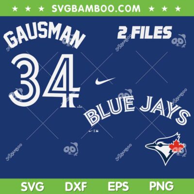 Gausman Toronto Blue Jays SVG, Kevin Gausman Jersey SVG PNG