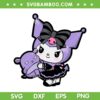 Cute Kuromi Halloween SVG, Kawaii Hello Kitty Kuromi Happy Halloween SVG PNG